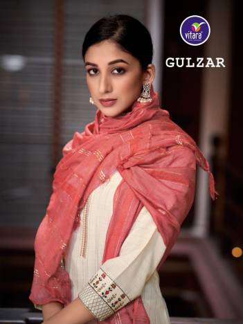 Gulzar By Vitara Designer Embroidered Kurti With Pant and Dupatta Collection